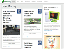 Tablet Screenshot of intermemory.net